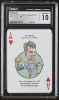 Tom Brady 2005 Hero Decks New England Football Heroes Ace of Hearts Playing Card (CGC 10) at PristineAuction.com