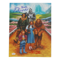 Jerry Maren, Mickey Carroll & Karl Slover Signed "The Wizard of Oz" 11x14 Print with Character Name Inscriptions (JSA) at PristineAuction.com
