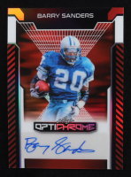 Barry Sanders 2025 Leaf OptiChrome Red Foil Prismatic Autographs #BABS1 #1/1 at PristineAuction.com