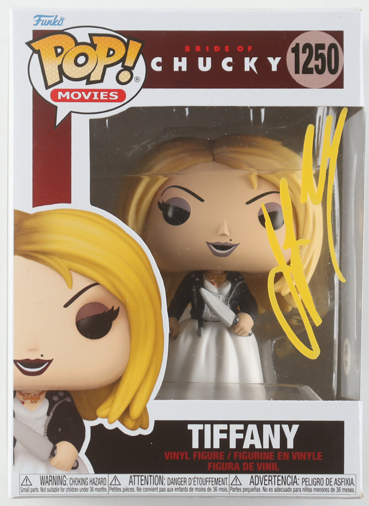 Jennifer Tilly Signed "Bride of Chucky" #1250 Tiffany Funko Pop! Vinyl Figure (PSA) at PristineAuction.com Jennifer Tilly Signed "Bride of Chucky" #1250 Tiffany Funko Pop! Vinyl Figure (PSA) at PristineAuction.com