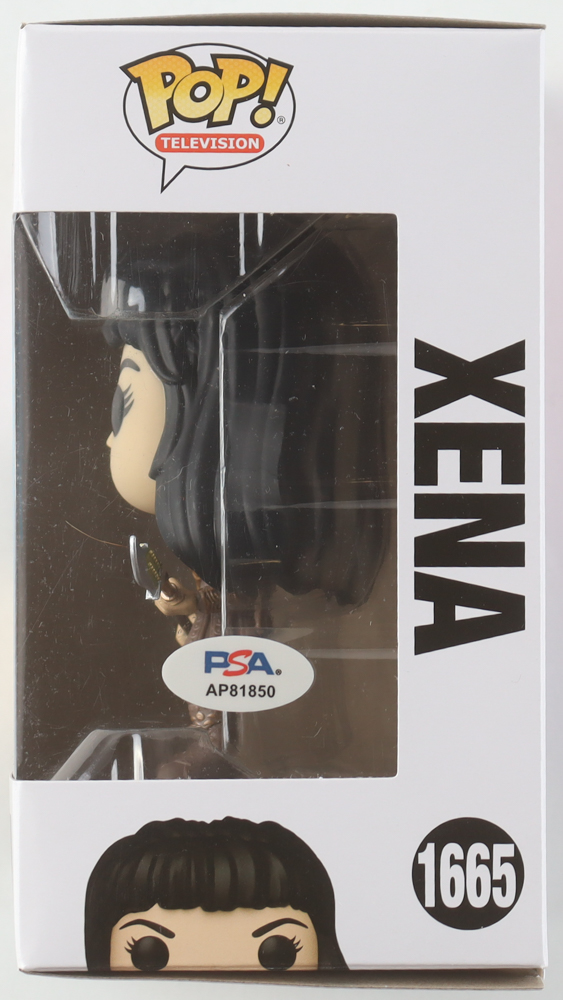 Lucy Lawless Signed "Xena: Warrior Princess" #1665 Xena Funko Pop! Vinyl Figure (PSA) at PristineAuction.com Lucy Lawless Signed "Xena: Warrior Princess" #1665 Xena Funko Pop! Vinyl Figure (PSA) at PristineAuction.com