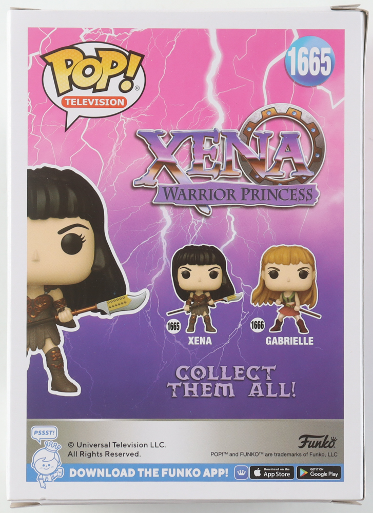 Lucy Lawless Signed "Xena: Warrior Princess" #1665 Xena Funko Pop! Vinyl Figure (PSA) at PristineAuction.com Lucy Lawless Signed "Xena: Warrior Princess" #1665 Xena Funko Pop! Vinyl Figure (PSA) at PristineAuction.com