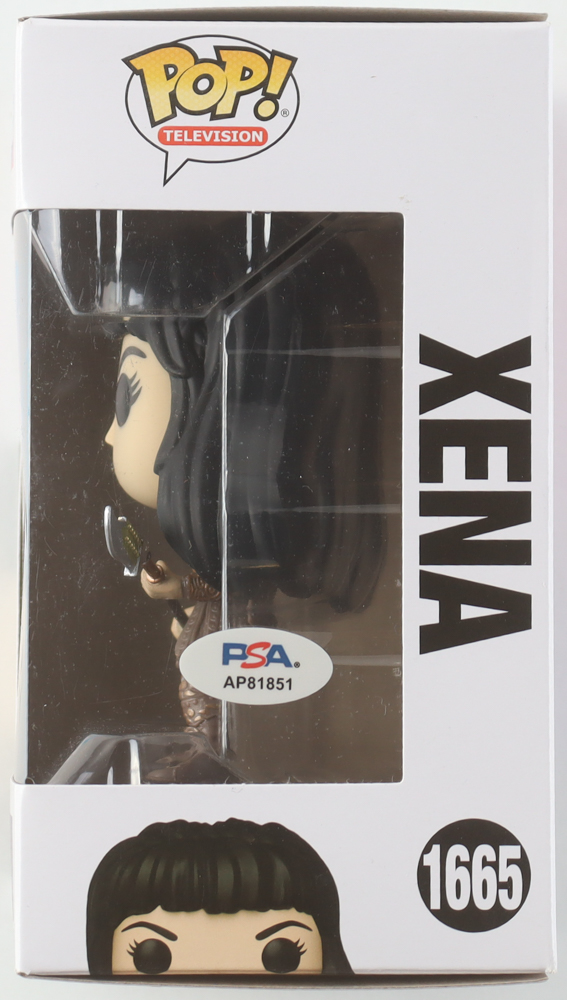 Lucy Lawless Signed "Xena: Warrior Princess" #1665 Xena Funko Pop! Vinyl Figure (PSA) at PristineAuction.com Lucy Lawless Signed "Xena: Warrior Princess" #1665 Xena Funko Pop! Vinyl Figure (PSA) at PristineAuction.com
