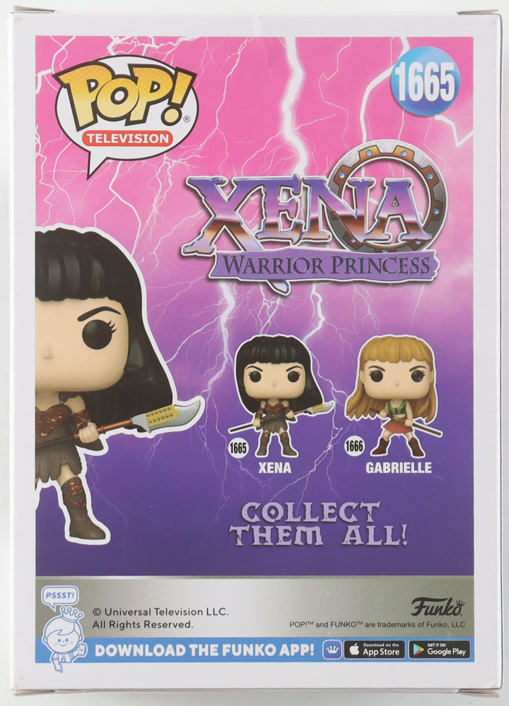Lucy Lawless Signed "Xena: Warrior Princess" #1665 Xena Funko Pop! Vinyl Figure (PSA) at PristineAuction.com Lucy Lawless Signed "Xena: Warrior Princess" #1665 Xena Funko Pop! Vinyl Figure (PSA) at PristineAuction.com