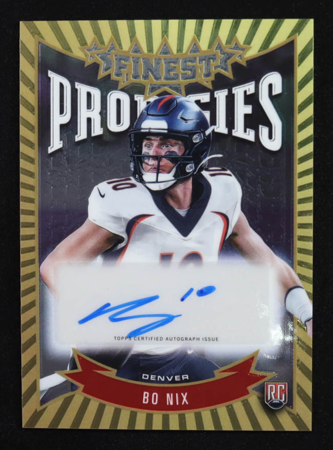 Bo Nix 2024 Finest Prodigies Autographs #PBN RC at PristineAuction.com Bo Nix 2024 Finest Prodigies Autographs #PBN RC at PristineAuction.com