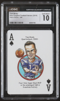 Tom Brady 2019 Hero Decks New England Football Heroes Ace of Spades Playing Card (CGC 10) at PristineAuction.com