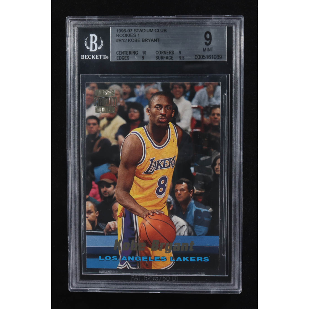 Kobe Bryant 1996-97 Stadium Club Rookies 1 #R12 RC (BGS 9) at PristineAuction.com