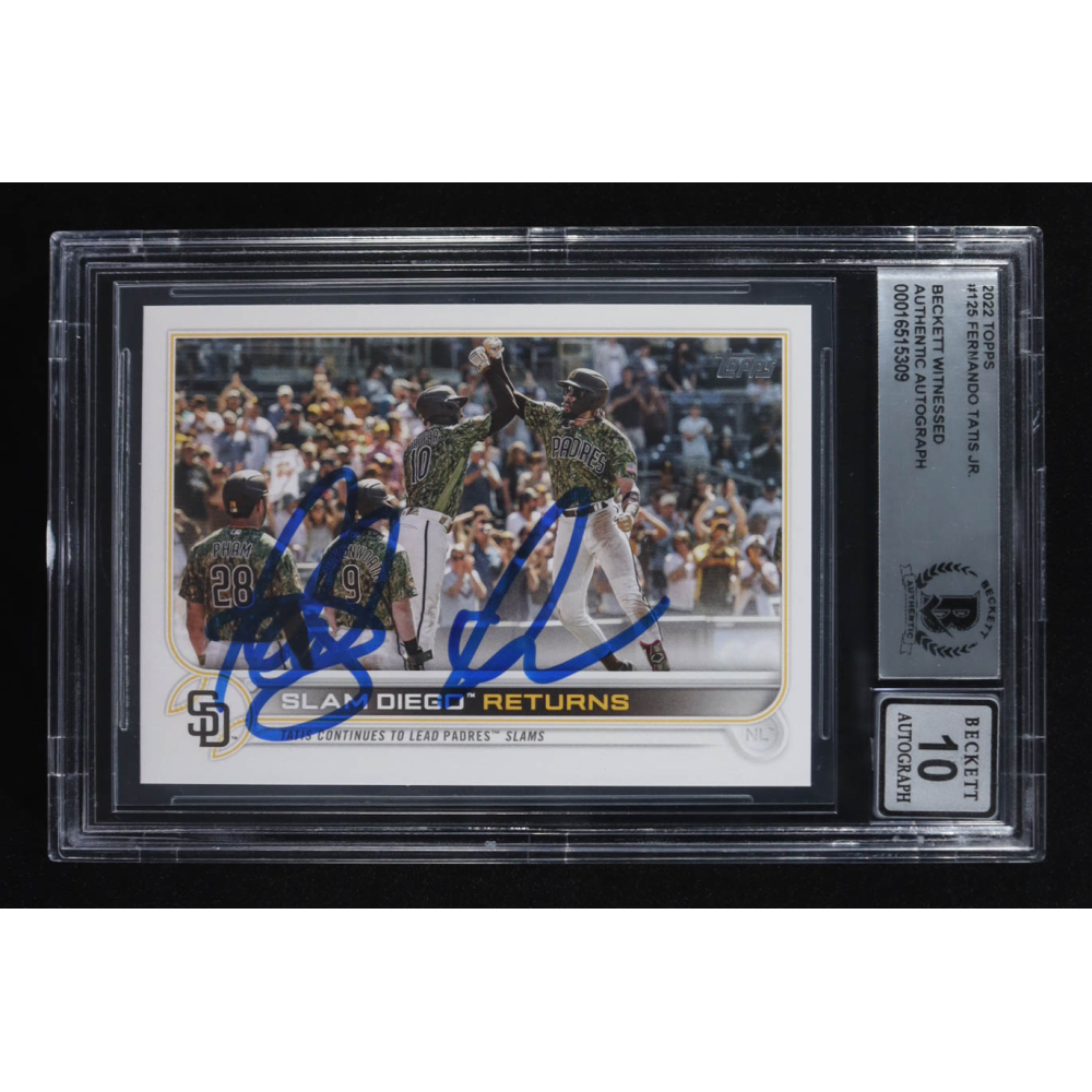 Fernando Tatis Jr. Signed 2022 Topps #125 (BGS | Autograph Grade 10) at PristineAuction.com