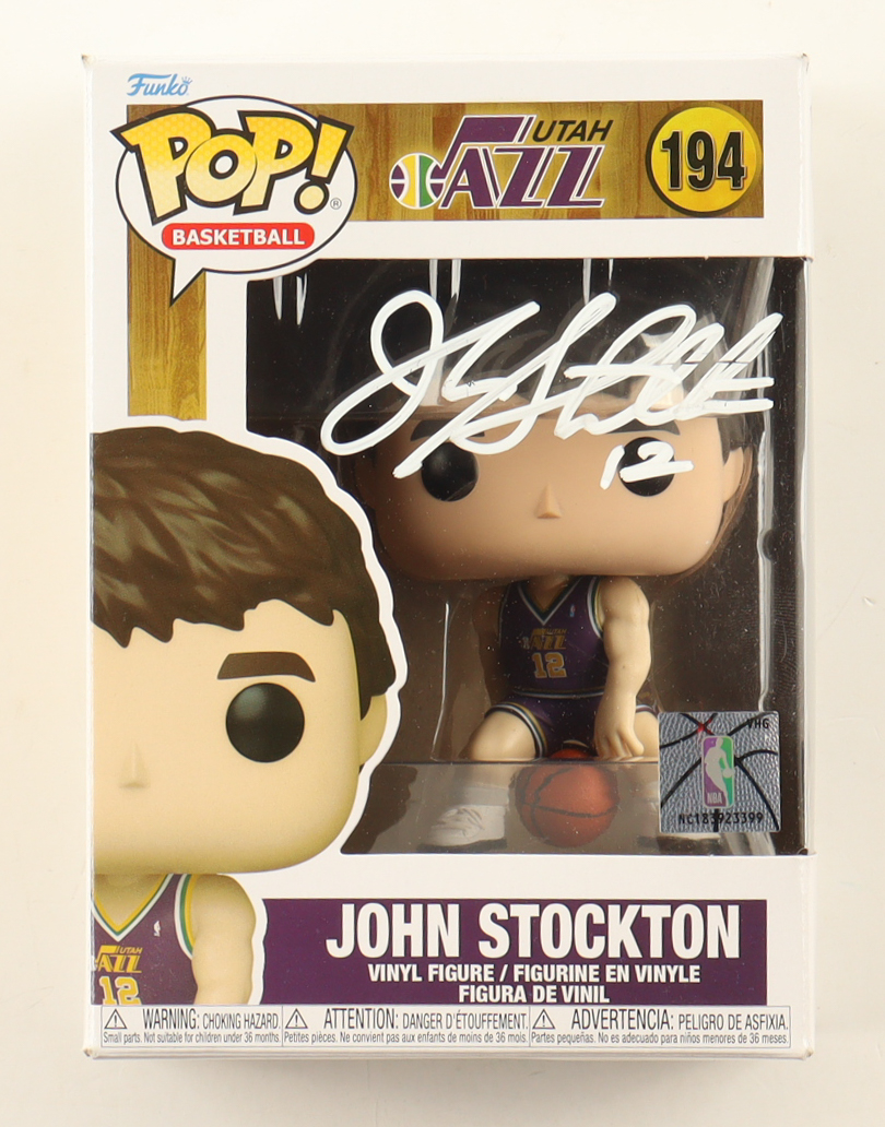 John Stockton Signed Utah Jazz #194 Funko Pop! Vinyl Figure (Beckett) at PristineAuction.com John Stockton Signed Utah Jazz #194 Funko Pop! Vinyl Figure (Beckett) at PristineAuction.com