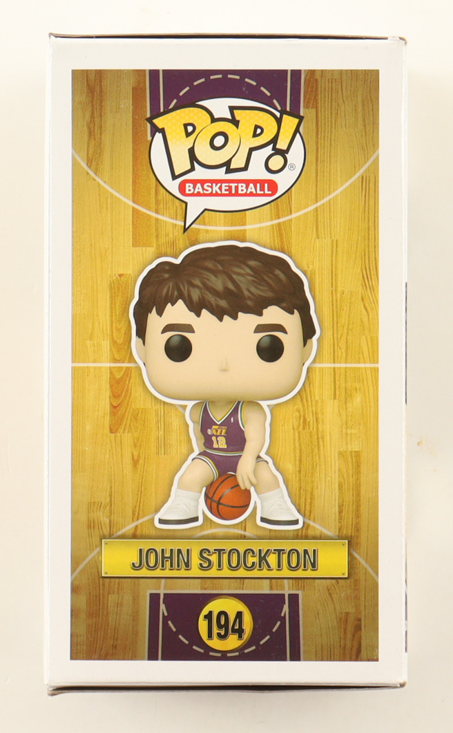 John Stockton Signed Utah Jazz #194 Funko Pop! Vinyl Figure (Beckett) at PristineAuction.com John Stockton Signed Utah Jazz #194 Funko Pop! Vinyl Figure (Beckett) at PristineAuction.com
