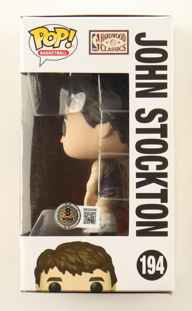 John Stockton Signed Utah Jazz #194 Funko Pop! Vinyl Figure (Beckett) at PristineAuction.com John Stockton Signed Utah Jazz #194 Funko Pop! Vinyl Figure (Beckett) at PristineAuction.com