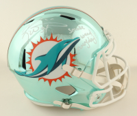 Ricky Williams Signed Dolphins Full-Size Chrome Speed Helmet Inscribed "Smoke Weed Everyday" (JSA) at PristineAuction.com