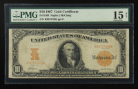1907 U.S. $10 Gold Certificate - Fr. 1169 Signed: Napier / McClung (PMG Choice Fine 15 NET) at PristineAuction.com