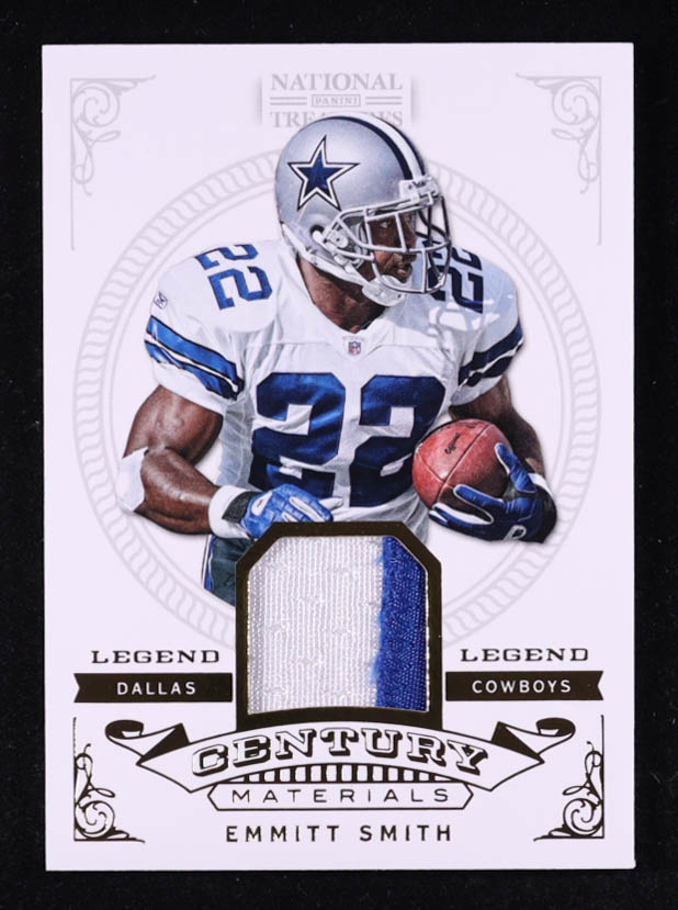 Emmitt Smith 2012 Panini National Treasures Century Materials Gold #23 #45/49 at PristineAuction.com Emmitt Smith 2012 Panini National Treasures Century Materials Gold #23 #45/49 at PristineAuction.com
