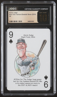 Aaron Judge 2018 New York Yankees Baseball Heros Nine of Spades Playing Card (CGC 10 | Pristine Black Label) at PristineAuction.com