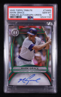 Mark Grace 2025 Topps Tribute Autographs Green #TA-MG #43/99 (PSA 10) at PristineAuction.com