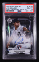 Jackson Jobe 2025 Topps Tribute League Inauguration Autographs #LIA-JJO #42/99 RC (PSA 10) at PristineAuction.com