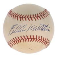 Eddie Mathews Signed ONL Baseball (JSA) at PristineAuction.com