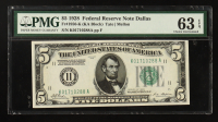 1928 U.S. $5 Federal Reserve Note, Dallas - Fr. 1950-K (KA Block) Signed: Tate / Mellon (PMG Choice Uncirculated 63 EPQ) at PristineAuction.com