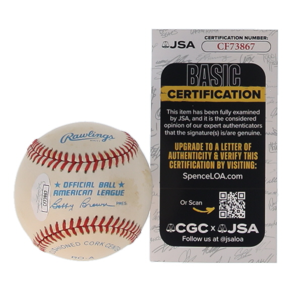 Denny McLain Signed OAL Baseball (JSA) at PristineAuction.com Denny McLain Signed OAL Baseball (JSA) at PristineAuction.com