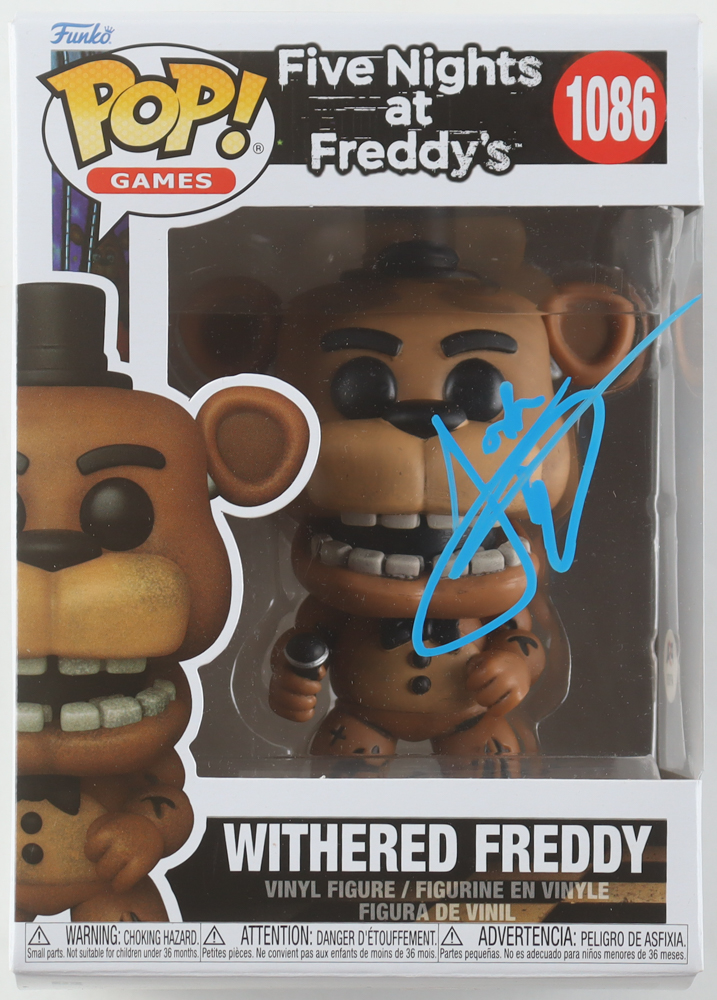 Josh Hutcherson Signed "Five Nights at Freddy's" #1086 Withered Freddy Funko Pop! Vinyl Figure (PSA) at PristineAuction.com Josh Hutcherson Signed "Five Nights at Freddy's" #1086 Withered Freddy Funko Pop! Vinyl Figure (PSA) at PristineAuction.com