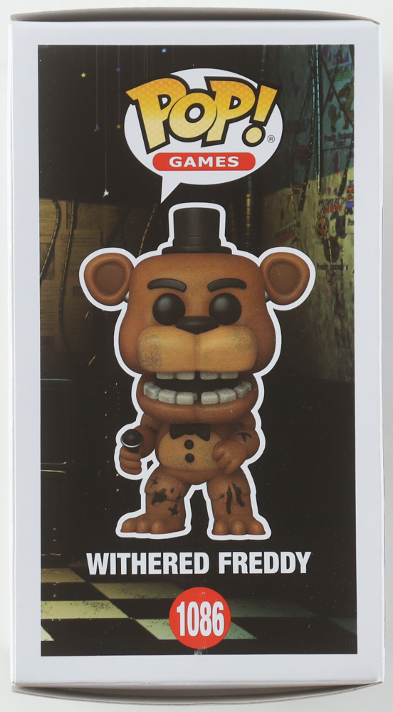 Josh Hutcherson Signed "Five Nights at Freddy's" #1086 Withered Freddy Funko Pop! Vinyl Figure (PSA) at PristineAuction.com Josh Hutcherson Signed "Five Nights at Freddy's" #1086 Withered Freddy Funko Pop! Vinyl Figure (PSA) at PristineAuction.com