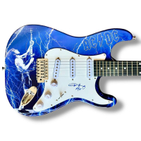 Angus Young Signed "AC/DC" Custom Stratocaster Guitar Inscribed "AC/DC" (JSA) at PristineAuction.com