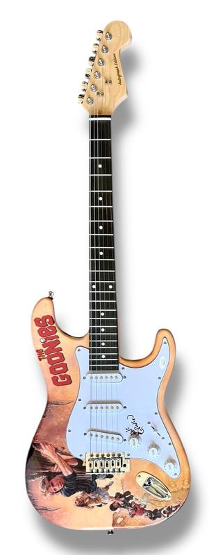 Dave Grusin Signed "The Goonies" Custom Stratocaster Guitar (JSA) at PristineAuction.com Dave Grusin Signed "The Goonies" Custom Stratocaster Guitar (JSA) at PristineAuction.com