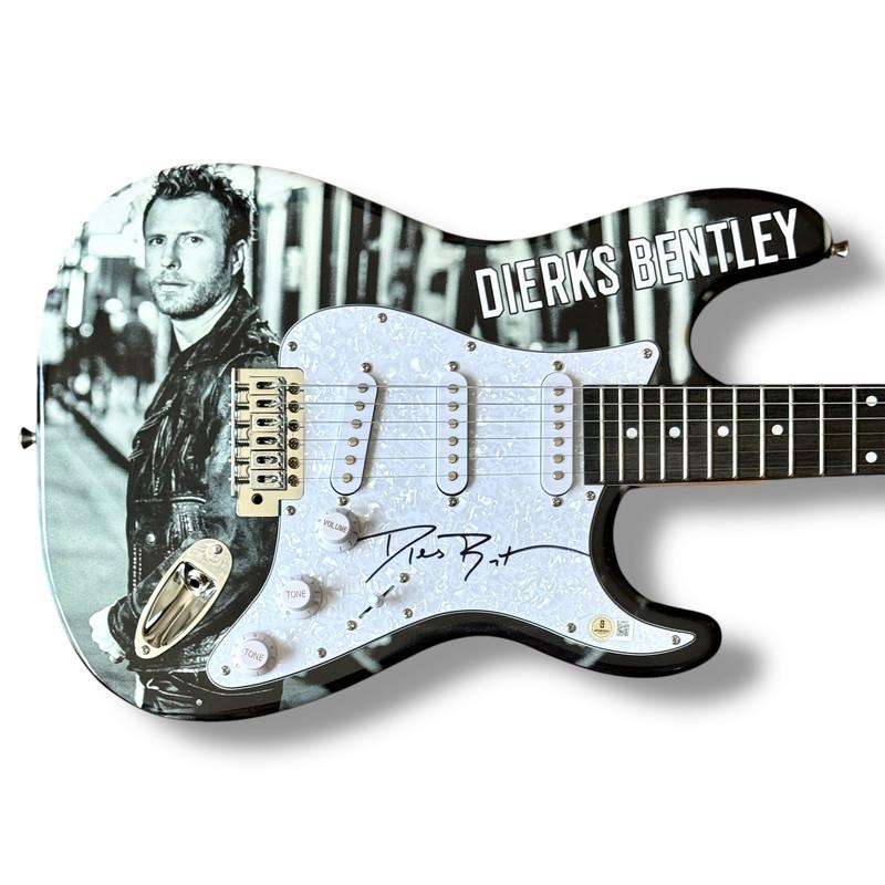 Dierks Bentley Signed Custom Stratocaster Guitar (Beckett) at PristineAuction.com Dierks Bentley Signed Custom Stratocaster Guitar (Beckett) at PristineAuction.com