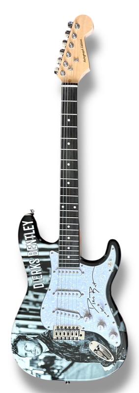 Dierks Bentley Signed Custom Stratocaster Guitar (Beckett) at PristineAuction.com Dierks Bentley Signed Custom Stratocaster Guitar (Beckett) at PristineAuction.com