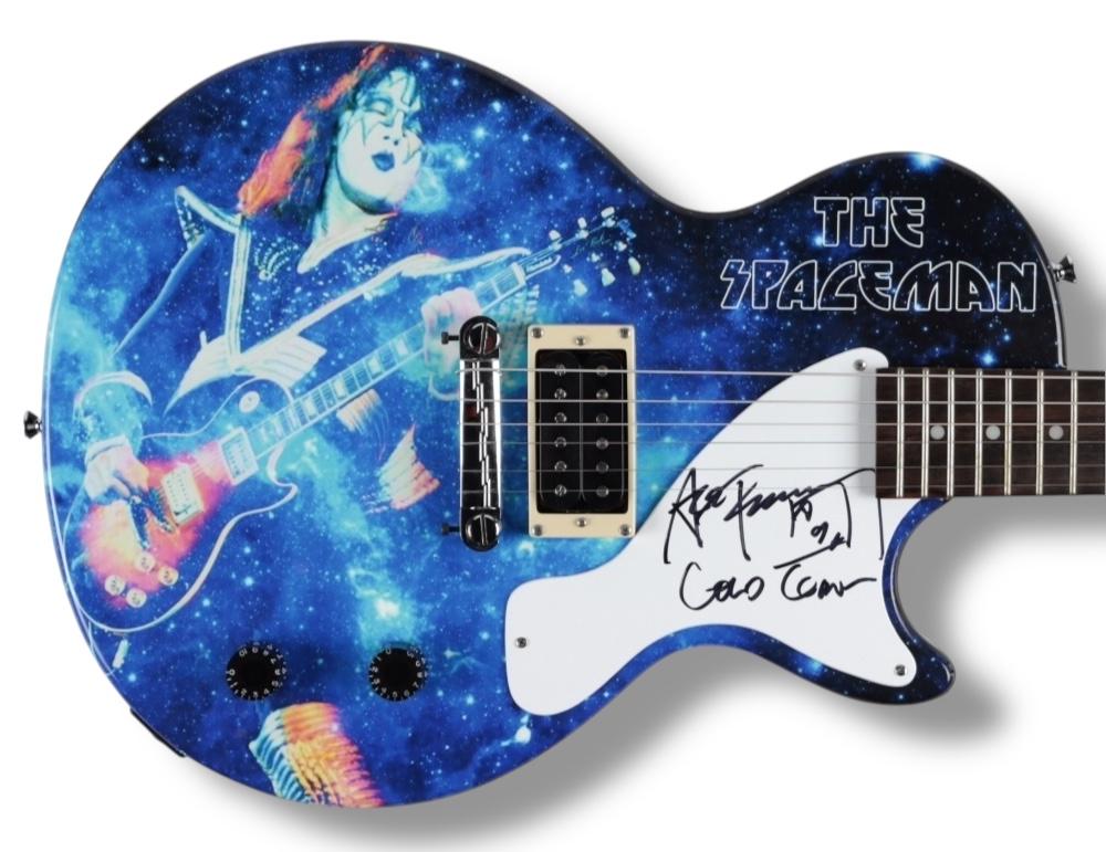 Ace Frehley Signed "Kiss: The Spaceman" Custom Epiohone Les Paul Junior Guitar Inscribed "Cold Gin" (JSA) at PristineAuction.com Ace Frehley Signed "Kiss: The Spaceman" Custom Epiohone Les Paul Junior Guitar Inscribed "Cold Gin" (JSA) at PristineAuction.com