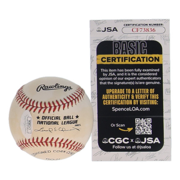 Greg Jeffries Signed ONL Baseball (JSA) at PristineAuction.com Greg Jeffries Signed ONL Baseball (JSA) at PristineAuction.com