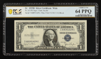 1935-D U.S. $1 Silver Certificate, Blue Seal - Fr. 1613W (I-G Block) Signed: Clark / Snyder (PCGS Choice Unc 64 PPQ) at PristineAuction.com