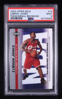 LeBron James 2003-04 Upper Deck Phenomenal Beginning LeBron James #15 LeBron James RC (PSA 9) at PristineAuction.com