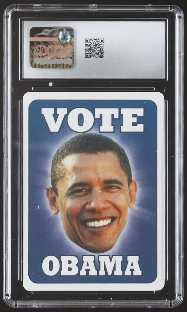 Michael Jordan 2008 Hero Decks Obama Presidential Deck Five of Clubs Playing Card (CGC 10) at PristineAuction.com Michael Jordan 2008 Hero Decks Obama Presidential Deck Five of Clubs Playing Card (CGC 10) at PristineAuction.com