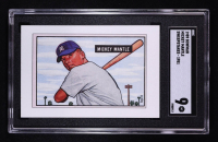 Mickey Mantle 1989 Bowman Reprint Inserts #5 (SGC 9) at PristineAuction.com