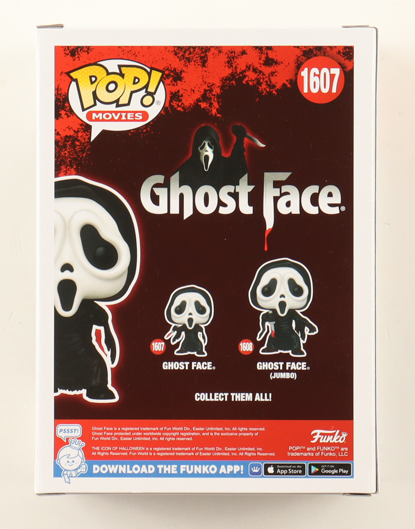 Jack Quaid Signed "Ghost Face" #1607 Ghost Face Funko Pop! Vinyl Figure (JSA) at PristineAuction.com Jack Quaid Signed "Ghost Face" #1607 Ghost Face Funko Pop! Vinyl Figure (JSA) at PristineAuction.com