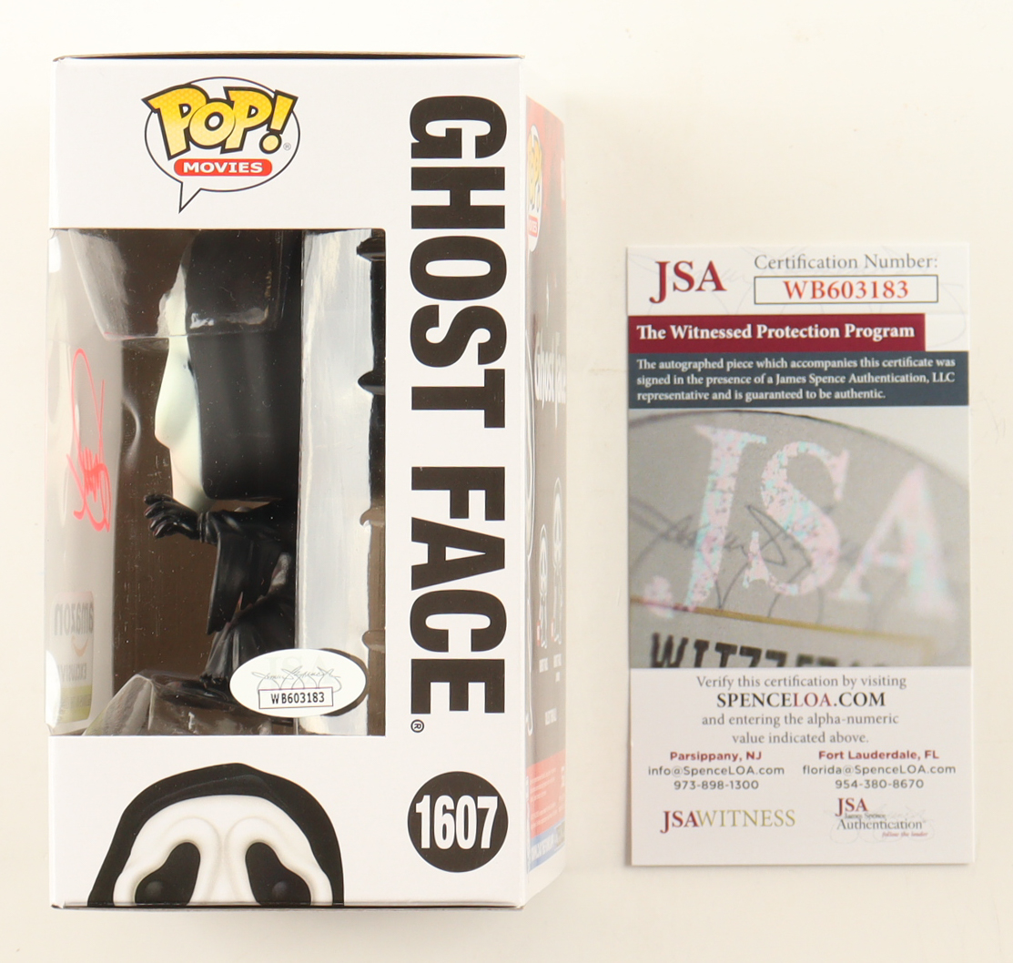 Jack Quaid Signed "Ghost Face" #1607 Ghost Face Funko Pop! Vinyl Figure (JSA) at PristineAuction.com Jack Quaid Signed "Ghost Face" #1607 Ghost Face Funko Pop! Vinyl Figure (JSA) at PristineAuction.com