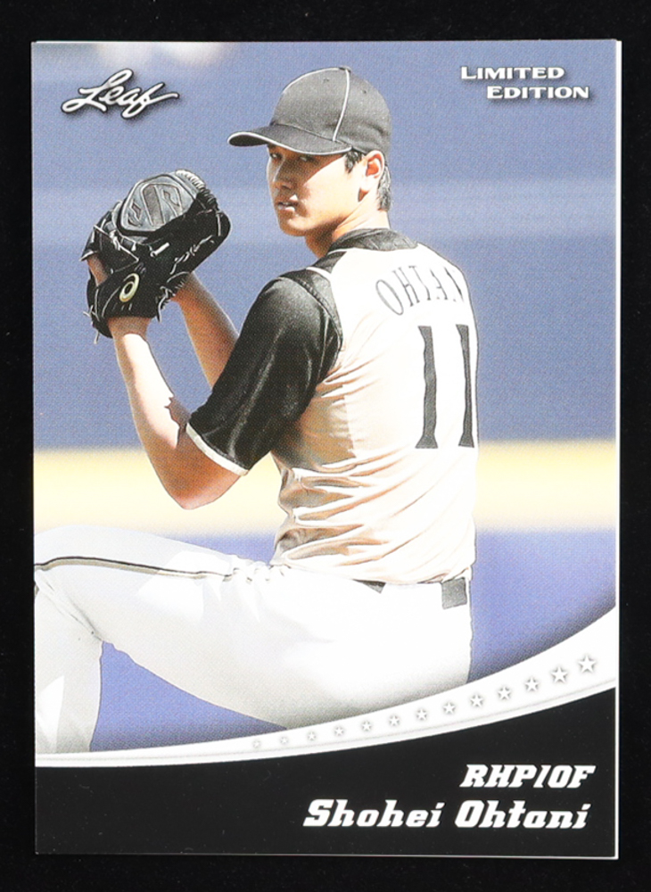 Shohei Ohtani 2018 Leaf Ohtani Limited Edition #LE01 RC at PristineAuction.com Shohei Ohtani 2018 Leaf Ohtani Limited Edition #LE01 RC at PristineAuction.com
