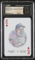 Mickey Mantle 2005 Hero Decks New York Yankees Baseball Heroes King of Diamonds Playing Card (CGC 10 | Pristine Black Label) at PristineAuction.com
