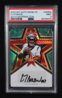 CJ Stroud 2023 Wild Card Auto Mania Autograph Star Prizm Teal #AMSA #1/5 RC (PSA 9) at PristineAuction.com