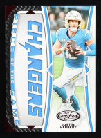 Justin Herbert 2024 Certified Piece of the Game Red #14 #60/99 at PristineAuction.com