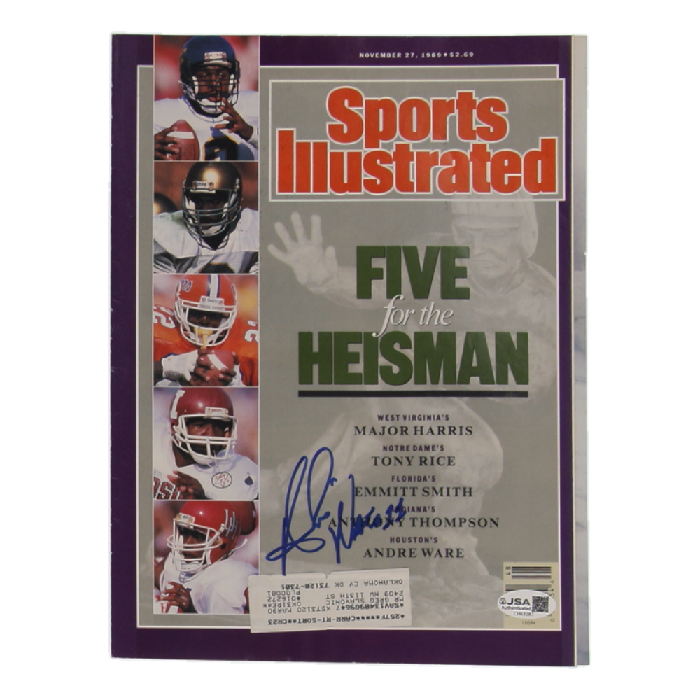 Andre Ware Signed 1989 Sports Illustrated Magazine Cover (JSA) at PristineAuction.com