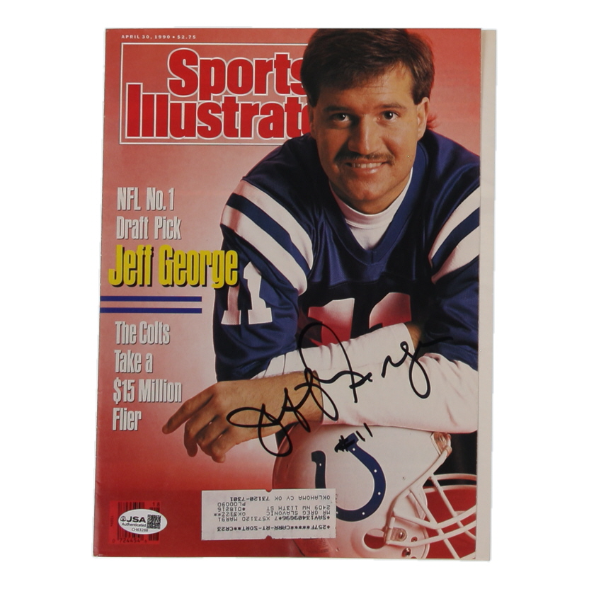 Jeff George Signed 1990 Sports Illustrated Magazine Cover (JSA) at PristineAuction.com Jeff George Signed 1990 Sports Illustrated Magazine Cover (JSA) at PristineAuction.com