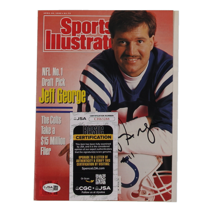 Jeff George Signed 1990 Sports Illustrated Magazine Cover (JSA) at PristineAuction.com Jeff George Signed 1990 Sports Illustrated Magazine Cover (JSA) at PristineAuction.com