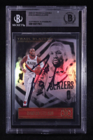 Damian Lillard Signed 2020-21 Panini Illusions #124 (Beckett) at PristineAuction.com