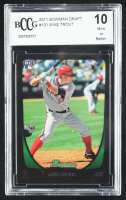 Mike Trout 2011 Bowman Chrome Draft #101 RC (BCCG 10) at PristineAuction.com