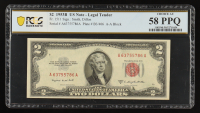 1953-B U.S. $2 Legal Tender Note, Red Seal - Fr. 1511 (AA Block) Signed: Smith / Dillon (PCGS Choice AU 58 PPQ) at PristineAuction.com