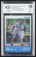 Ken Griffey Jr. 1989 Star Griffey Jr. White-Blue #10 RC (BCCG 10) at PristineAuction.com