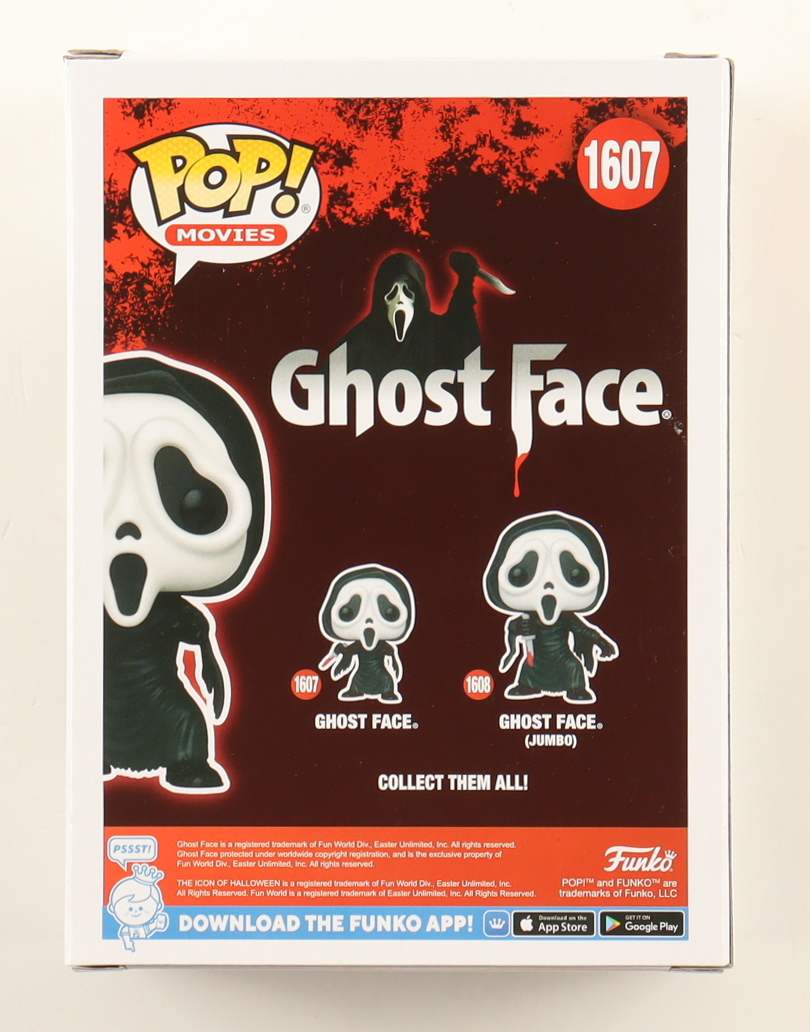 Jack Quaid Signed "Ghost Face" #1607 Ghost Face Funko Pop! Vinyl Figure (JSA) at PristineAuction.com Jack Quaid Signed "Ghost Face" #1607 Ghost Face Funko Pop! Vinyl Figure (JSA) at PristineAuction.com